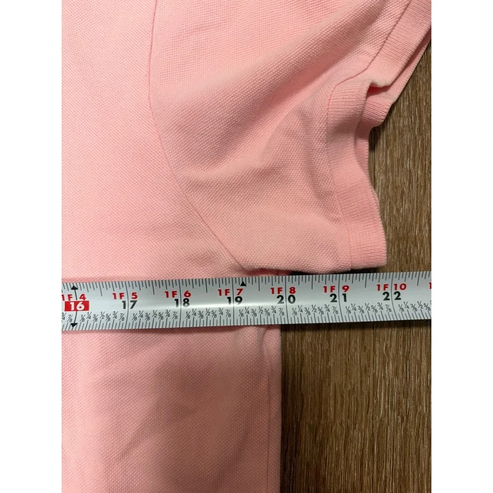 Ralph Lauren Mens Classic Fit Pink Polo Shirt Turquoise Pony XL Vintage Cotton